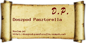 Doszpod Pasztorella névjegykártya